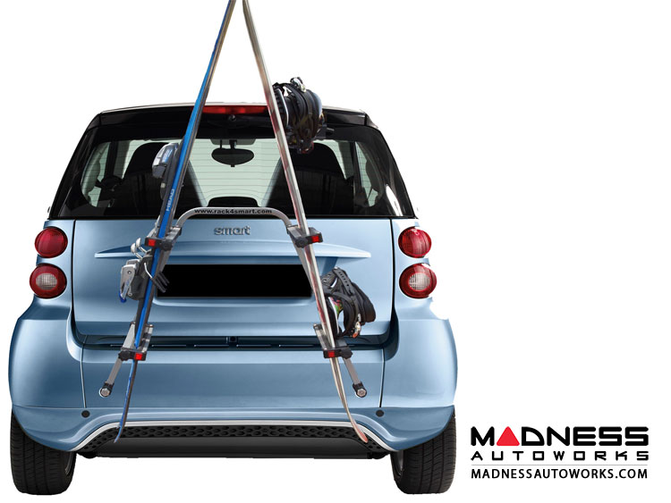 smart fortwo Bike Rack (451 Model) Add On Arms Silver (set of 4